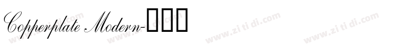 Copperplate Modern字体转换